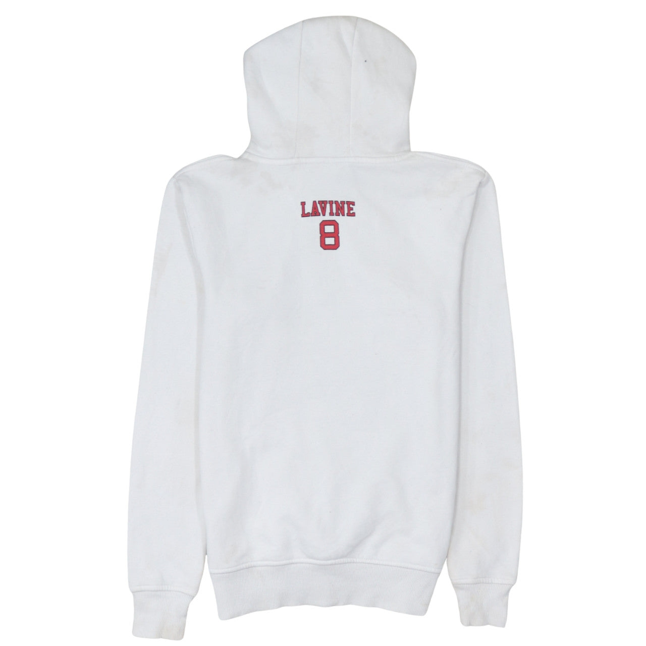 Primark NBA Men’s White Chicago Bulls Lavine 8 Pullover Hoodie XS