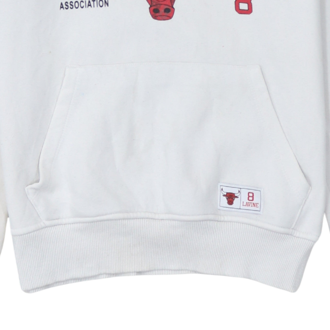 Primark NBA Men’s White Chicago Bulls Lavine 8 Pullover Hoodie XS
