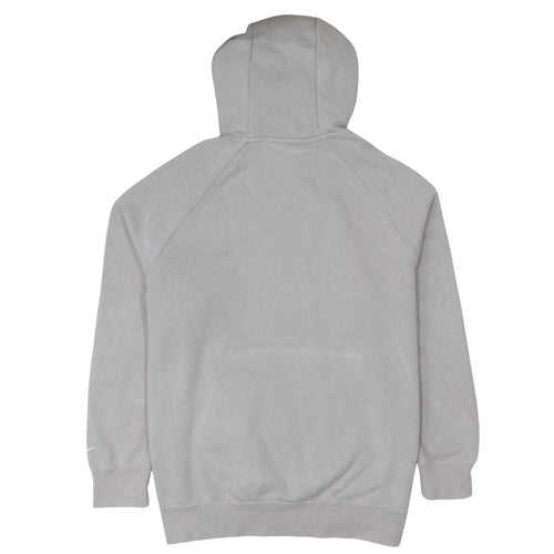 Nike Women’s Beige Oversized Pullover Hoodie Size S Zip Pocket