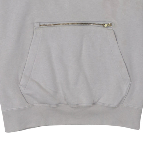 Nike Women’s Beige Oversized Pullover Hoodie Size S Zip Pocket