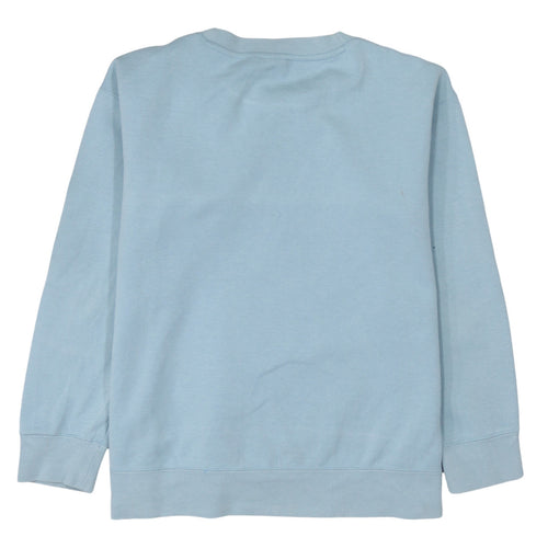 Adidas Women Blue Crew Neck Pullover Sweatshirt UK 8 Relaxed Fit