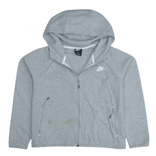 Nike Men's Grey Full Zip Hoodie XL Regular Fit Sportswear