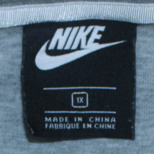 Nike Men's Grey Full Zip Hoodie XL Regular Fit Sportswear