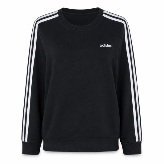 Front view of Adidas Women Black Crew Neck Long Sleeve Pullover Sweatshirt L