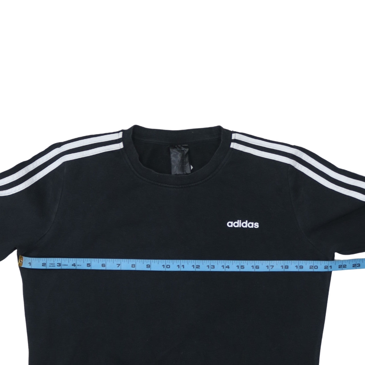 Adidas Women Black Crew Neck Long Sleeve Pullover Sweatshirt L