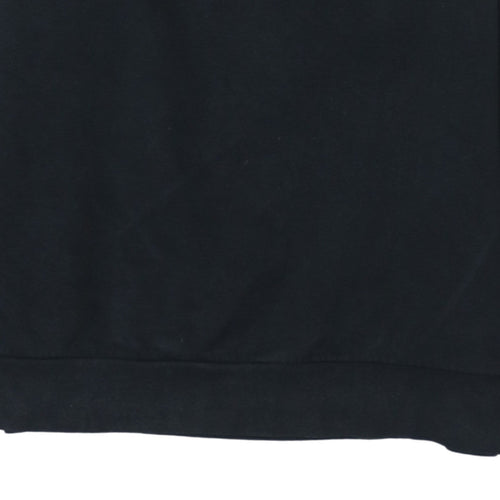 Adidas Women Black Crew Neck Long Sleeve Pullover Sweatshirt L