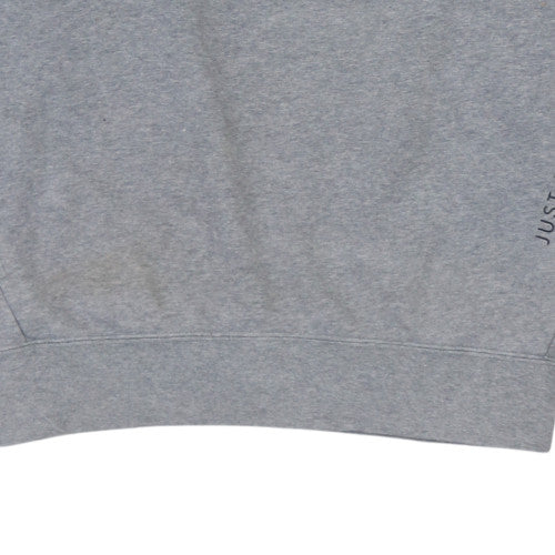 Nike Men's Grey Dri-FIT Pullover Sweatshirt M Sportswear