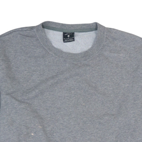 Nike Men's Grey Dri-FIT Pullover Sweatshirt M Sportswear