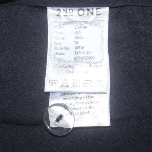 2nd One Women's Black Chino Trousers Size 28 Slim Fit