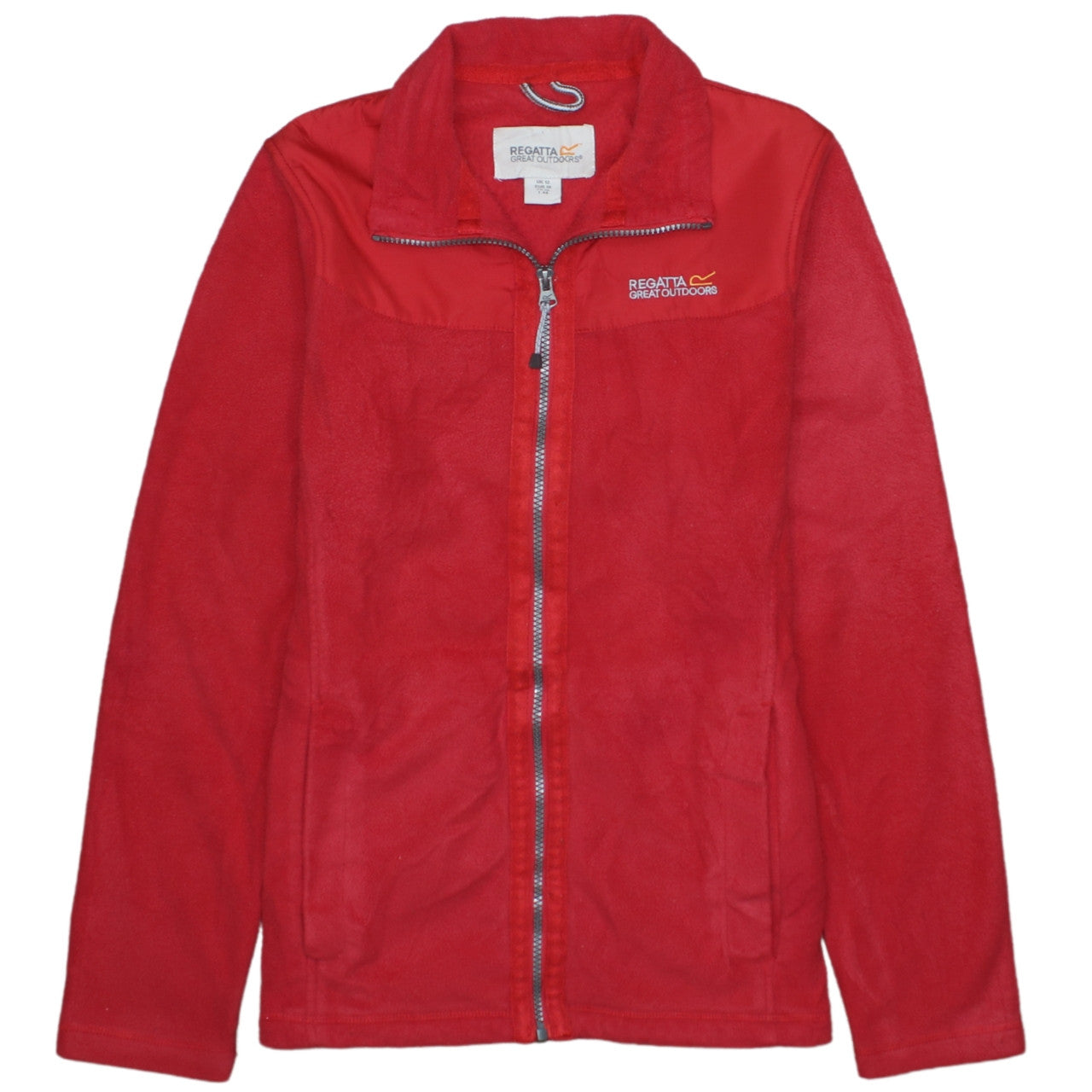 Regatta Women’s Red Fleece Full Zip Outdoor Jacket Size 12