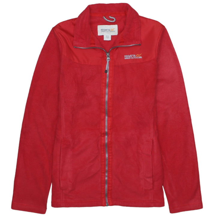 Regatta Women’s Red Fleece Full Zip Outdoor Jacket Size 12