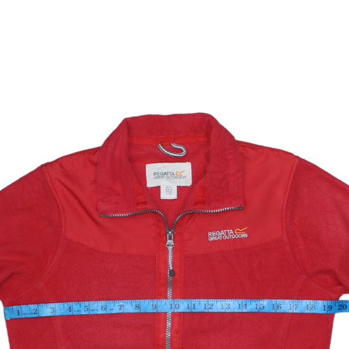 Regatta Women’s Red Fleece Full Zip Outdoor Jacket Size 12