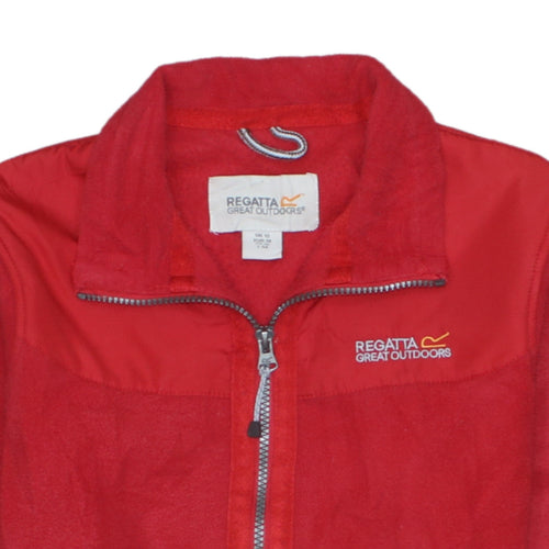 Regatta Women’s Red Fleece Full Zip Outdoor Jacket Size 12