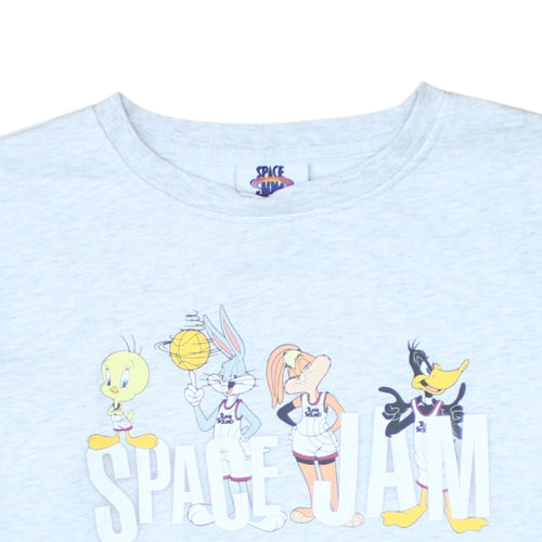 Primark Women’s Grey Space Jam Crew Neck Sweatshirt Size S
