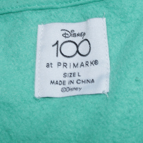 Disney 100 Primark Women's Green Mickey Pluto Sweatshirt L