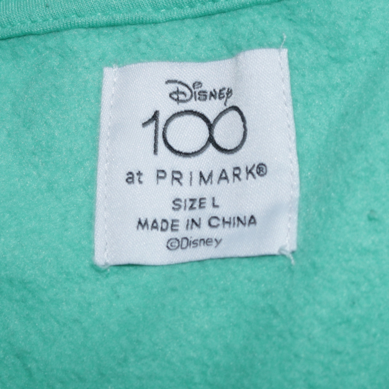 Disney 100 Primark Women's Green Mickey Pluto Sweatshirt L