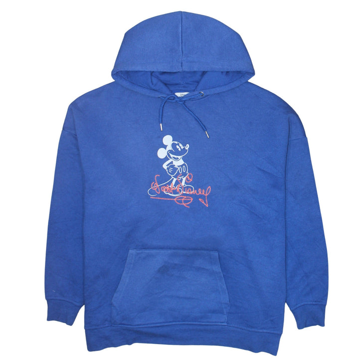Disney x Primark Women's Blue Mickey Hoodie Size S Pullover