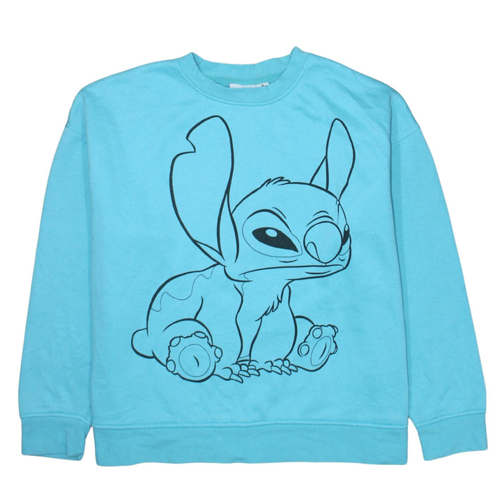 Disney Women's Blue Stitch Pullover Sweatshirt Size M