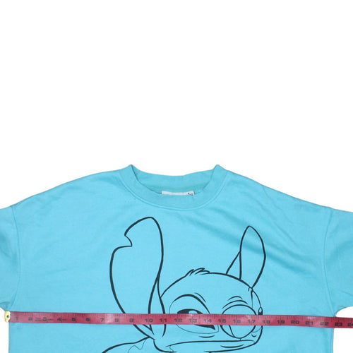 Disney Women's Blue Stitch Pullover Sweatshirt Size M