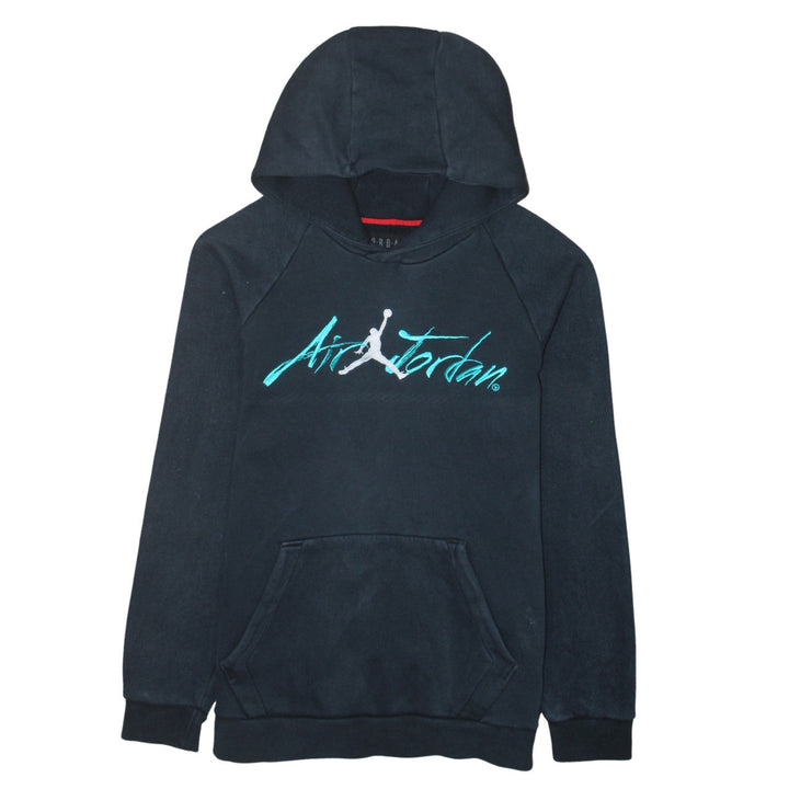 Jordan Men's Black Pullover Hoodie M Embroidered Logo Fleece