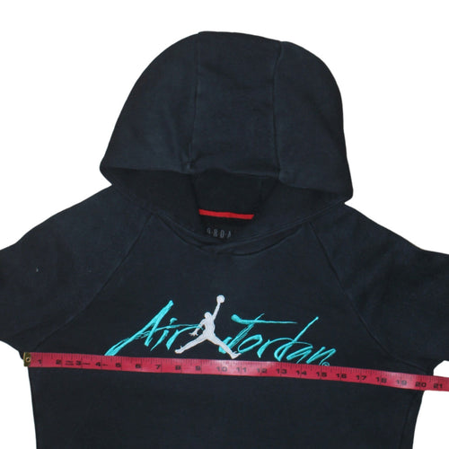 Jordan Men's Black Pullover Hoodie M Embroidered Logo Fleece