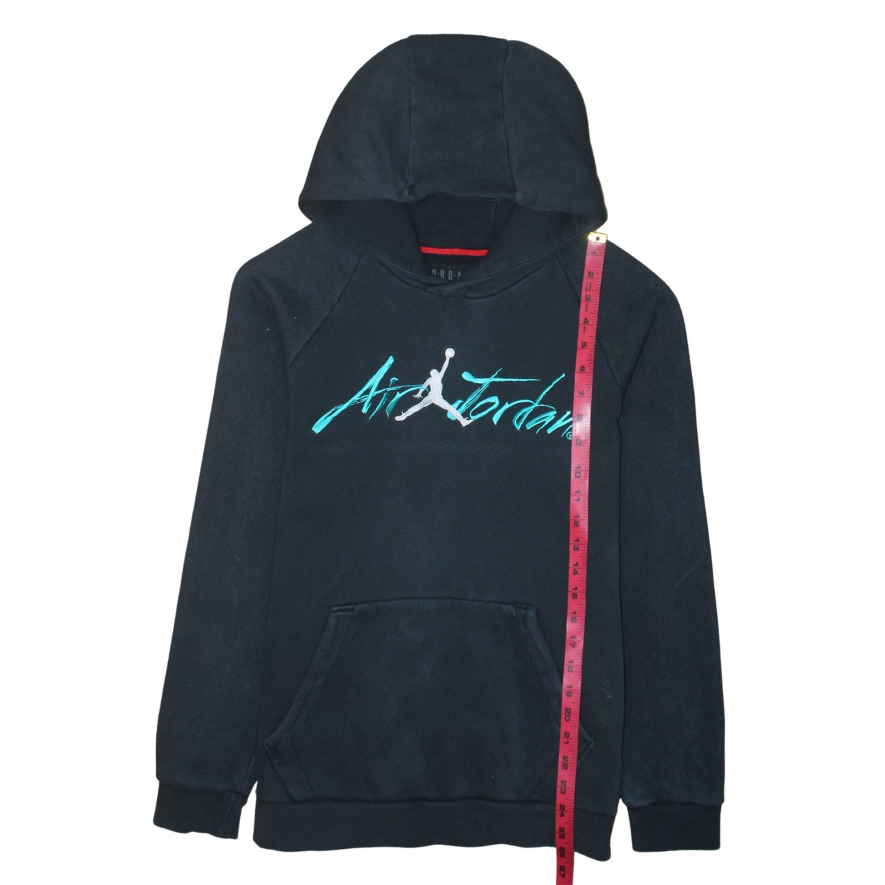 Jordan Men's Black Pullover Hoodie M Embroidered Logo Fleece
