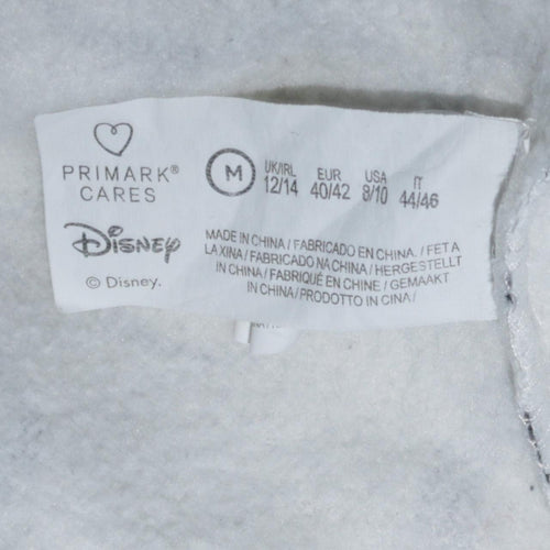 Disney Primark Women White Mickey Mouse Print Sweatshirt Size 12/14 M