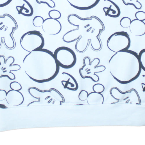 Disney Primark Women White Mickey Mouse Print Sweatshirt Size 12/14 M