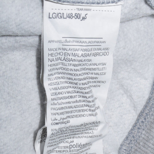 Under Armour Womens Grey Full Zip Hoodie Size L Loose Fit Casual