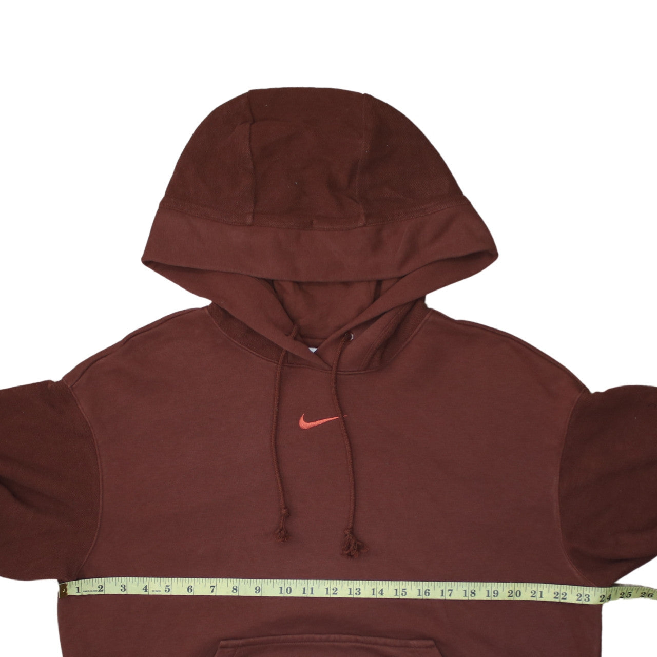 Nike Women's Brown Pullover Hoodie Small Cotton Blend Casual Sweatshirt