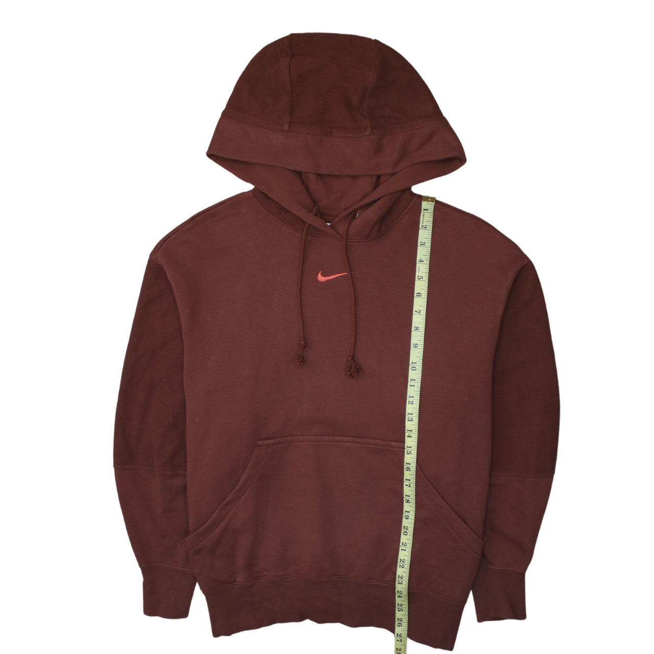 Nike Women's Brown Pullover Hoodie Small Cotton Blend Casual Sweatshirt