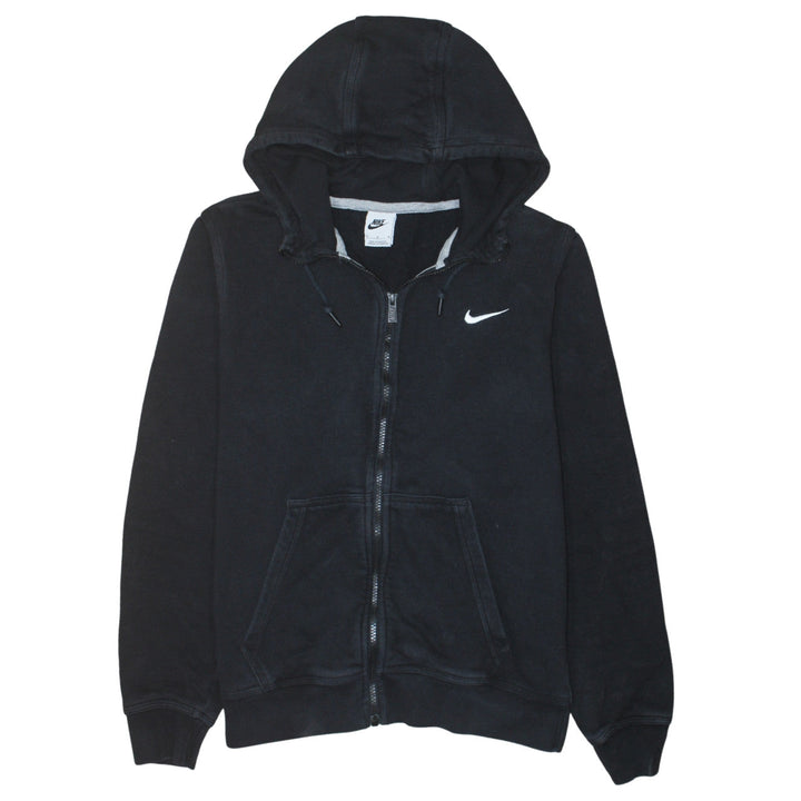 Nike Men's Black Full Zip Hoodie M Regular Fit Fleece Sweatshirt
