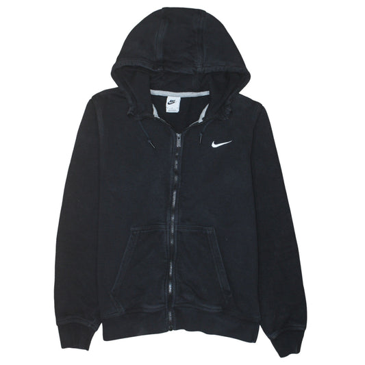 Nike Men's Black Full Zip Hoodie M Regular Fit Fleece Sweatshirt