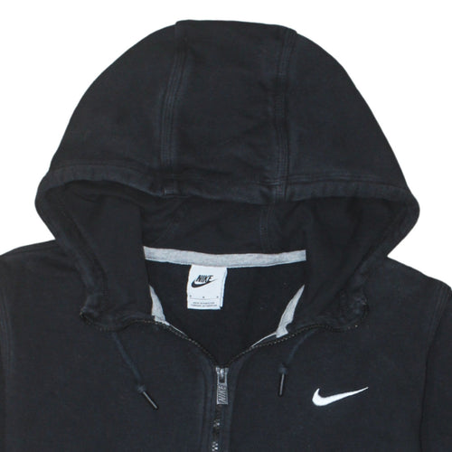Nike Men's Black Full Zip Hoodie M Regular Fit Fleece Sweatshirt