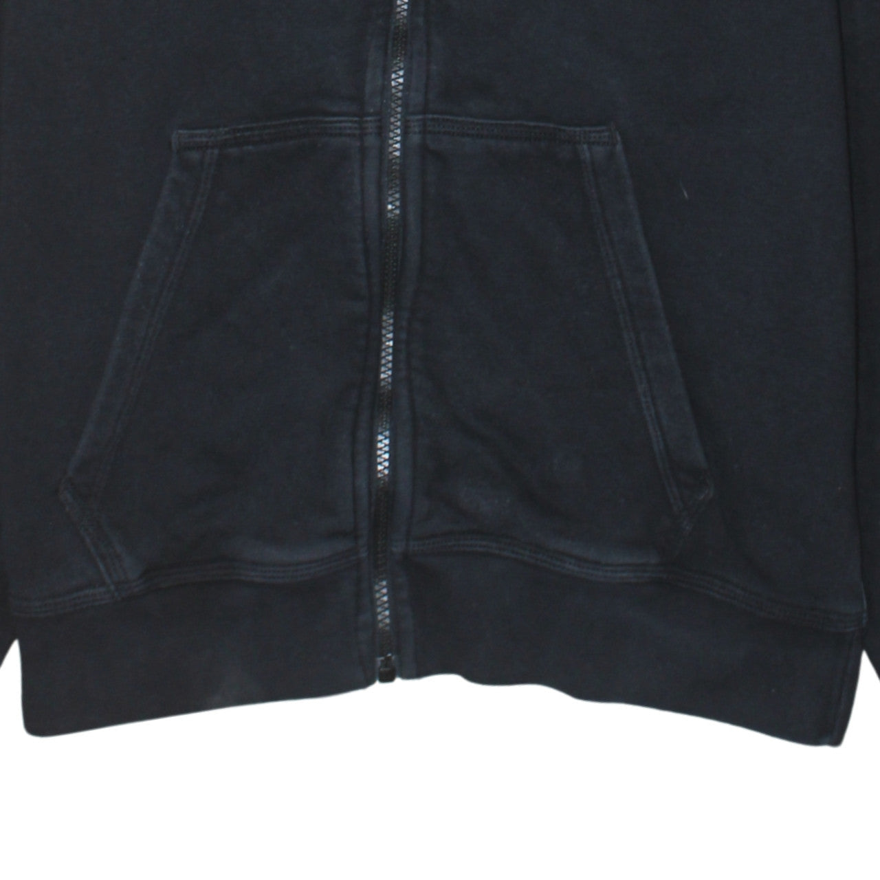 Nike Men's Black Full Zip Hoodie M Regular Fit Fleece Sweatshirt