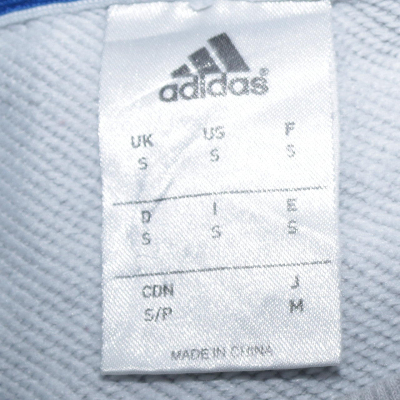 Adidas Mens Grey Small Crew Neck Pullover Sports Sweatshirt