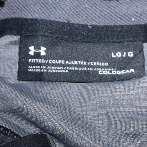 Under Armour Mens Grey Large Pullover Hoodie Lightweight ColdGear