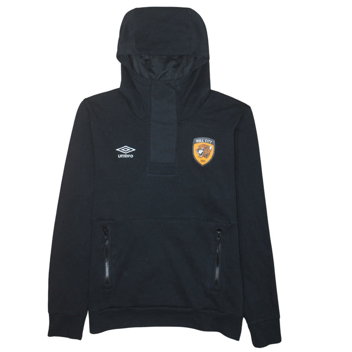 Umbro Men’s Black Hull City Pullover Hoodie Medium Football Fleece