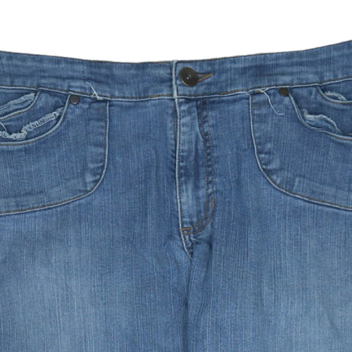 Beverly Hills Polo Club Mens Blue Straight Denim Jeans 40x32