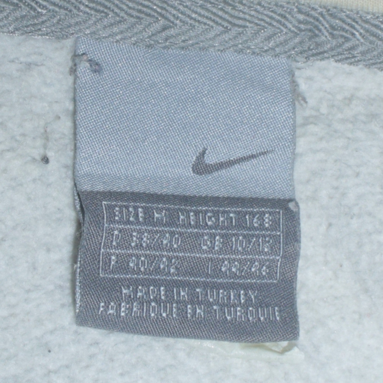 Nike Air Women's Grey Full Zip Hoodie Size M Cotton Blend