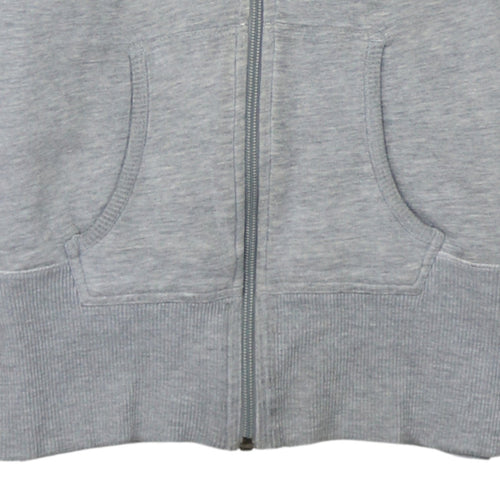 Nike Air Women's Grey Full Zip Hoodie Size M Cotton Blend