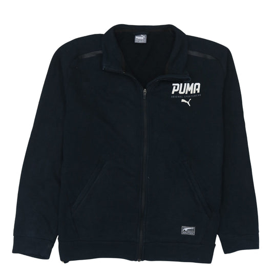 Puma Men's Black Full Zip Fleece Sweatshirt Size L