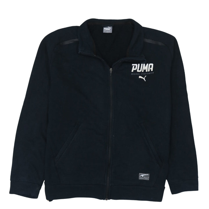 Puma Men's Black Full Zip Fleece Sweatshirt Size L