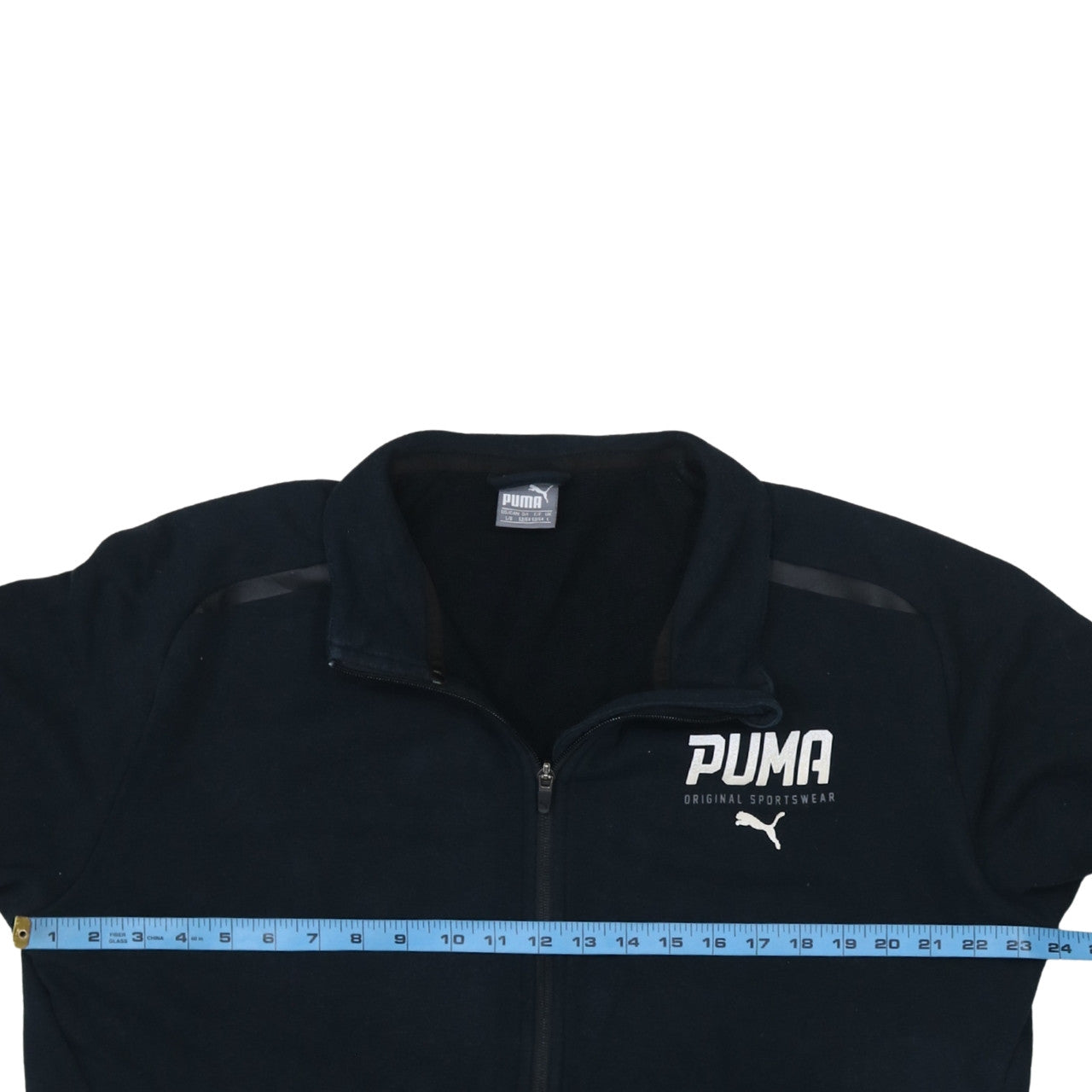 Puma Men's Black Full Zip Fleece Sweatshirt Size L