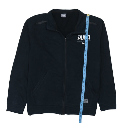 Puma Men's Black Full Zip Fleece Sweatshirt Size L