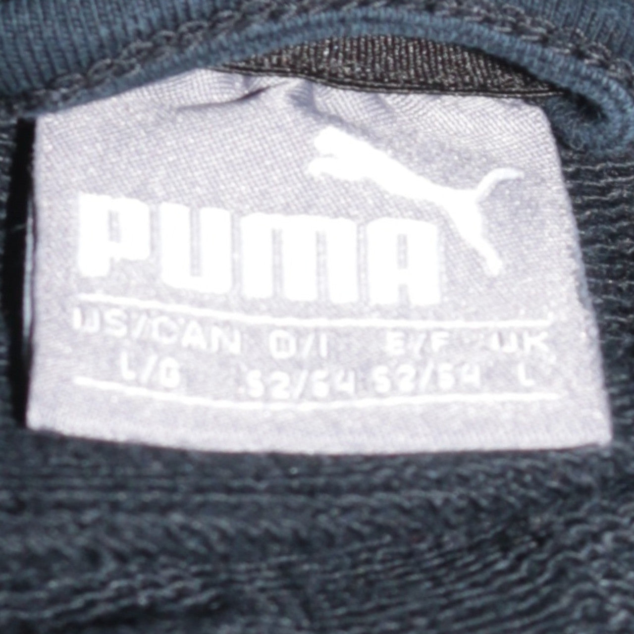 Puma Men's Black Full Zip Fleece Sweatshirt Size L
