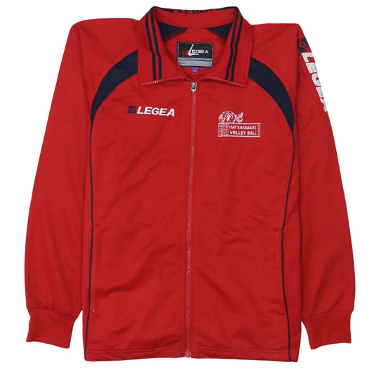 Legea Men's Red Volleyball Track Jacket Size S Full Zip Sportswear