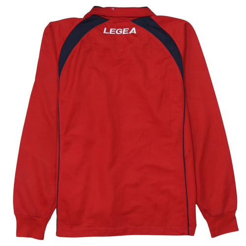 Legea Men's Red Volleyball Track Jacket Size S Full Zip Sportswear