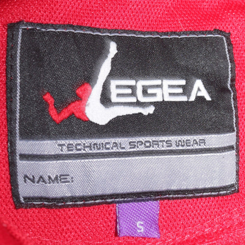 Legea Men's Red Volleyball Track Jacket Size S Full Zip Sportswear