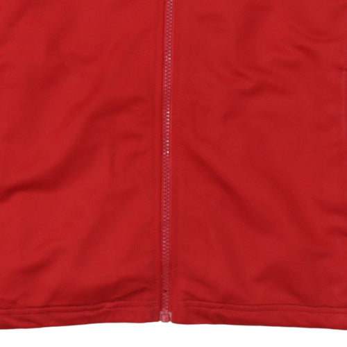Legea Men's Red Volleyball Track Jacket Size S Full Zip Sportswear